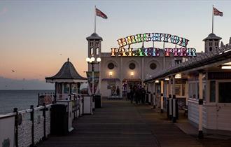 Brighton Palace Pier at night. Credit - OnTheNorway