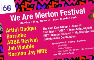 Poster detailing line up for the festival