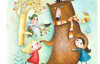 Snow White Rose Red Bear Brown