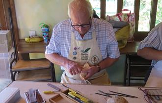 Bentley Wildlife Wood Carvers Display