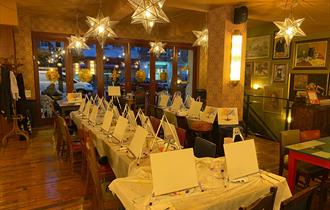 Painting party set up