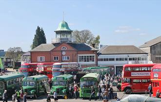 London Bus Museum Spring Gathering 2023 at Brooklands Museum