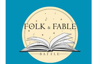 graphic poster for Folk & Fable Festival