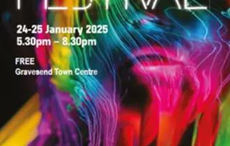 Gravesend Town Centre Light Festival, January 2025