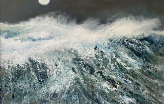 Stormy sea image