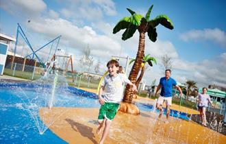 Wet Outdoor Play Area at Camber Sands Holiday Park, Parkdean Resorts