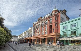 Credit: Morley von Sternberg, Image shows the view of the Theatre Royal Brighton from outside on New Road