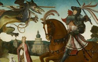 George and the Dragon. Royal Collection Trust / © His Majesty King Charles III 2023