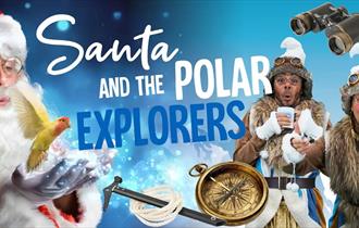 Santa and the Polar explorers at Birdworld