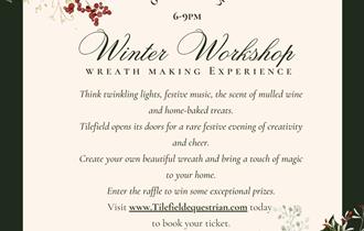 wreath making advert with details