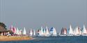 Yachts racing in Cowes waters in the Round the Island Race, Isle of Wight, What's On - copyright: Paul Wyeth