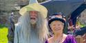 Two performers at the Isle of Wight Steampunk Festival, event, what's on, Ryde