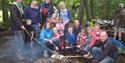 Families having fun at Wilderness Wood, Crowborough, Wealden