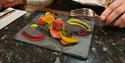Tantalising colourful starter at Taste Sussex