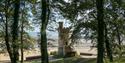 View of Appley Tower and Appley beach from Appley Park, Ryde, Isle of Wight, Things to Do