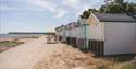 Colourful Beach Huts on Avon Beach, Christchurch