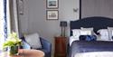 Double bedroom at The Royal Hotel, Ventnor, Isle of Wight, luxury, place to stay