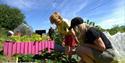 Families gardening at Community Garden Ryde, Isle of Wight Biosphere Festival, learning, family activities, art, nature, island wide, local events, wh