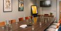 Boardroom set up at Voco Winchester Hotel