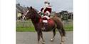 Isle of Wight, Christmas Tree festival, Brighstone, Santa on Horseback The Three Bishops