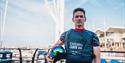 Team GB's Dylan Fletcher with the Spinnaker Tower in the background