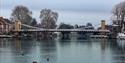 View over Marlow Town Bridge