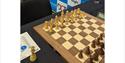 Isle of Wight, Events, Chess Tournament, board set up and ready to go