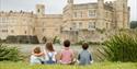 Children enjoying view of Leeds Castle, Maidstone