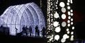 Christmas illuminations light trail in Oxfordshire