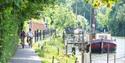 Cyclists on river path - Maidstone