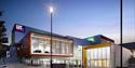 Cornerstones Art Centre at night in Didcot, Oxfordshire