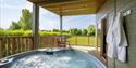 Dog-friendly lodges with hot tubs for stay in countryside