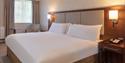 Double bedroom at Norton Park Hotel offering places to stay in Hampshire