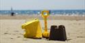 Image of bucket & spade on Littlehampton beach