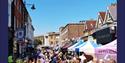 Row of stalls at Southsea Food Festival