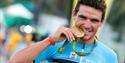 Greg Van Avermaet with medal, Joyride Festival, Isle of Wight, cycling, wellness, health & wellbeing, food, music, what's on, event