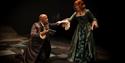 Giles Terera and Eve Ponsonby in Hamlet at Chichester Festival Theatre