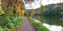 View of the Thames Path alongside the Thames