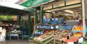 Tourist information point at Brighstone Village Shop, Isle of Wight, Local Produce
