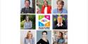 Montage of speakers at the Isle of Wight Literary Festival in 2024, Cowes, what's on, event