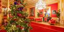 Inside Windsor Castle at Christmas, Berkshire