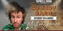 Milton Jones poster, Tapnell Farm Park, comedy event, Isle of Wight