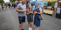 A family enjoying food at Avenue de Caen