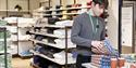 Gentleman in homeware section of John Lewis Poole
