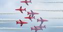 Red Arrows over Eastbourne please credit Caroline Haycock