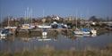 Boats moored at Rye Harbour