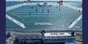 Aerial photograph of SailGP taking place on The Solent