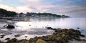 Low tide at Seagrove Bay beach, Isle of Wight, Things to Do