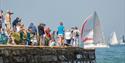 Spectators in Cowes watching the Round the Island Race, Isle of Wight, What's On - Image credit: Paul Wyeth