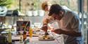 Steve Drake cooking, Joyride Festival, Isle of Wight, cycling, wellness, health & wellbeing, food, music, what's on, event